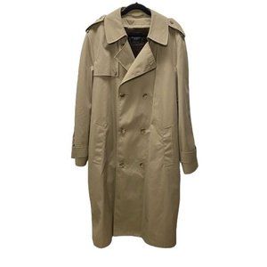 Beige TRENCH COAT, Botany 500 size M/XL with belt, removable lining, and buttons